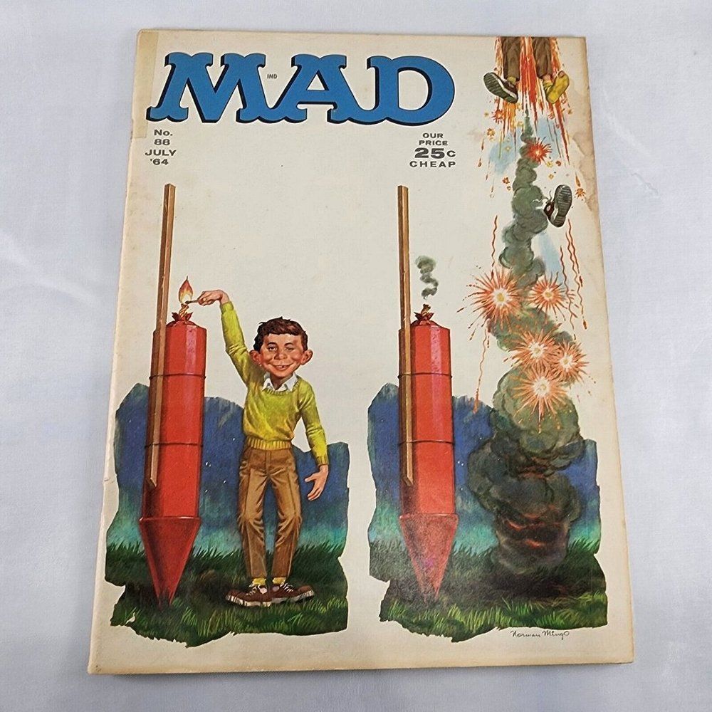 Mad‎ Magazine Issue #89 July 1964 Firework 4th of July Issue Norman Mingo Alfred